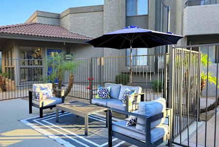Fire Pit at Olive East Apartment in Gilbert Arizona
