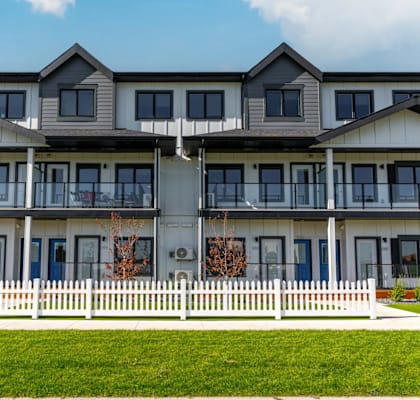 Exterior View at Latitude 49 Townhomes, Manitoba