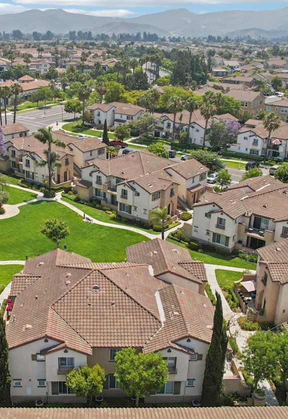 A view of Villas at the park from above