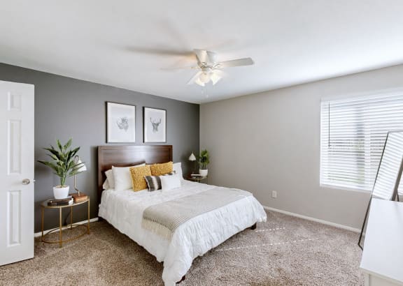 Bedroom at Halsey Flats, Louisville, KY, 40207
