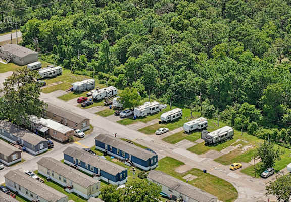 Aerial View of Residential Area at Forest Vista, La Porte, TX