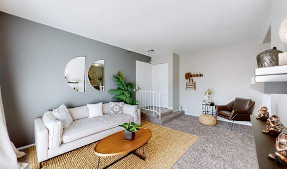 Living Room at Halsey Flats, Louisville, KY, 40207