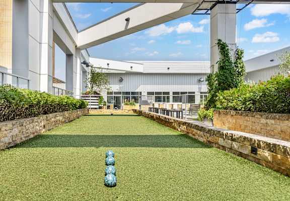 Bocce ball Court at Custom House, Saint Paul, MN