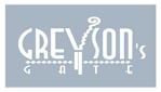 White logo at Greysons Gate Apartments, Dallas, TX, 75287