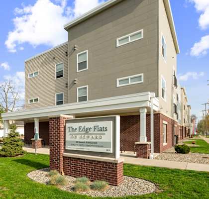 The building is called The Edge Flats.