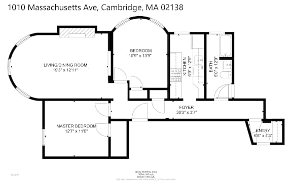 Floor Plan  2 Bed Floor Plan (b)