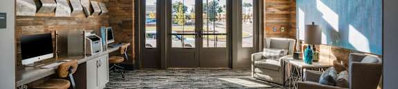 Business Center at Pointe at Prosperity Village Apartments, Charlotte, NC, 28269
