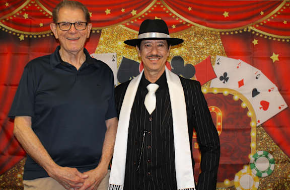A casino-themed event at Campus Commons Senior Living, Sacramento, California