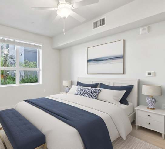 Gorgeous Bedroom at Mainline North Apartments - Santa Clara, CA, Santa Clara