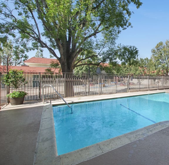 Private Enclosed pool at Superior Place, Northridge, California
