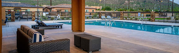 Linda Vista Luxury Rental Apartment Homes Pool Area and Cabana