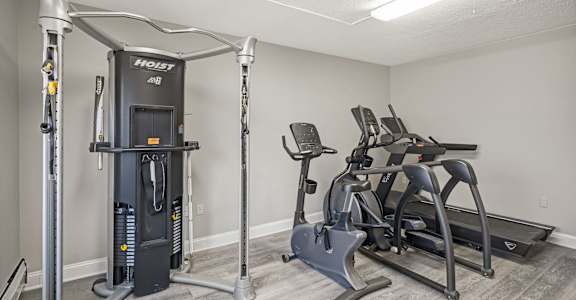 the gym at the preserve apartments