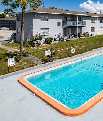 Swimming pool  at Hibiscus Place Apartments in Orlando, FL, 32808