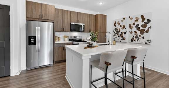 Contemporary Kitchen at Switch Luxury Apartments, Colorado Springs, CO, 80921