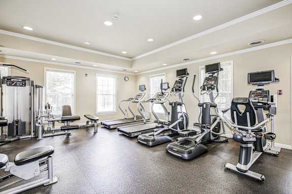 Spacious home gym1 at Saratoga Square, Virginia, 22153