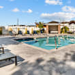 Swimming Pool with lounge seating surrounding perimeter  at Eagles Landing, Idaho