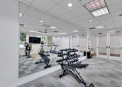 Thumbnail 21 of 33 - Modern Gym at AVIA Apartments On Alpha, Dallas