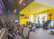 Thumbnail 9 of 12 - A gym with exercise bikes at The Remington, Lexington, 40511