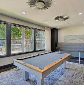Billiards Table at Highline Urban Lofts, Texas