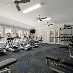 Spacious gym at Ansley at Roberts Lake, Arden, 28704