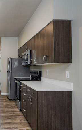 A modern kitchen at Spring Woods Apartments, Salem