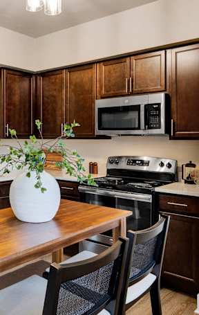 Modern Living Room at Brooklyn West Apartments, Missoula