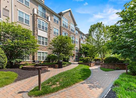 BBQ Patio Area at Heights at Glen Mills Apartments in Glen Mills, PA 19342