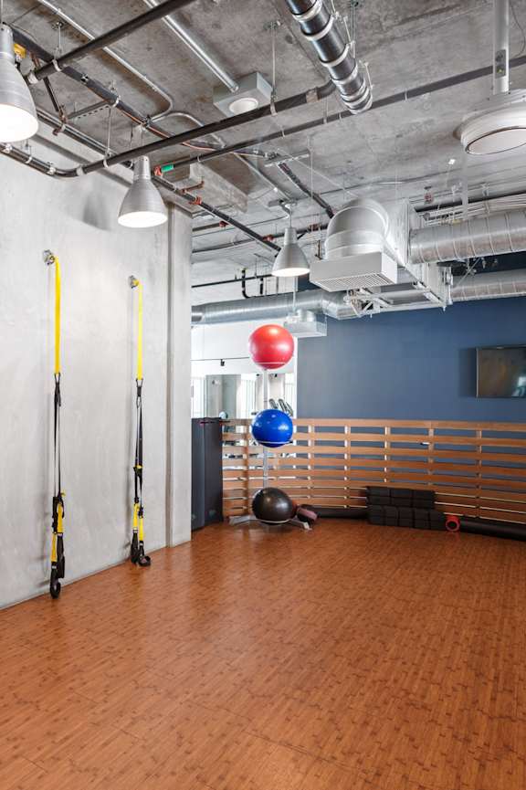 Exercise Room Weight Rack at L Seven, California, 94103