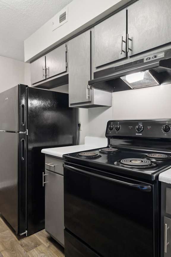 Kitchen with Black Appliances