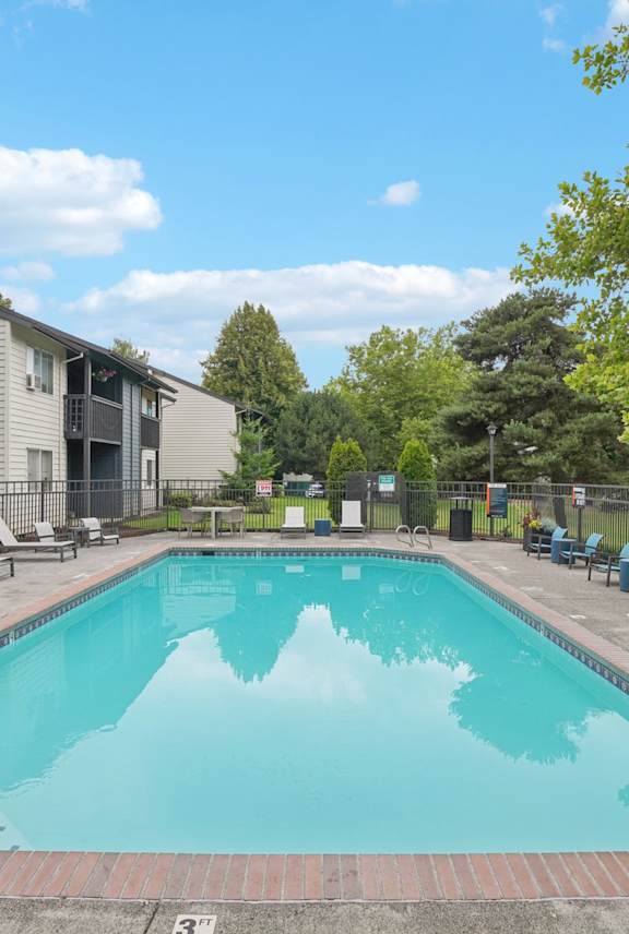 Aspire Columbia Ridge Apartments in Portland, Oregon Clubhouse Hallway and View into Fitness Center