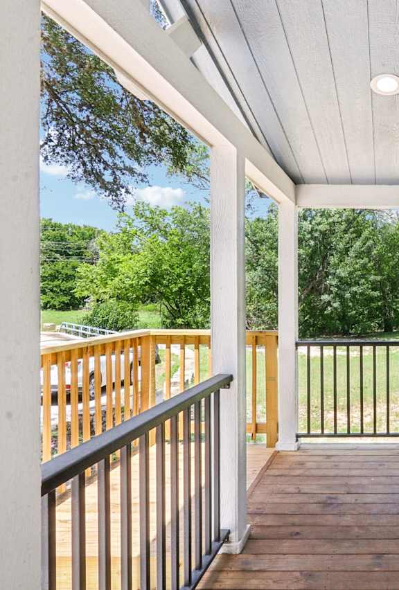 Outdoor Balcony at Woodview Apartments, Austin, Texas