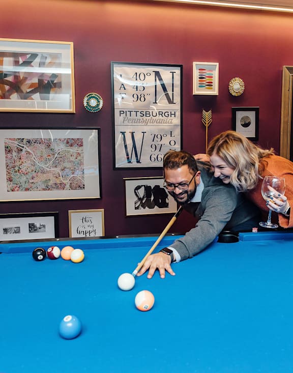 pool table at Walnut on Highland, Pittsburgh, PA