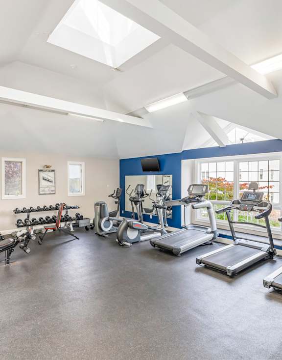 Equipped Gym at Four Winds Apartments, Massachusetts