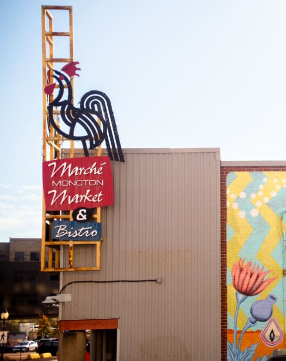a mural on the side of a building