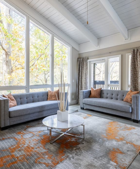 Living Room With Pool Table at Tucker Square, Stone Mountain, 30083