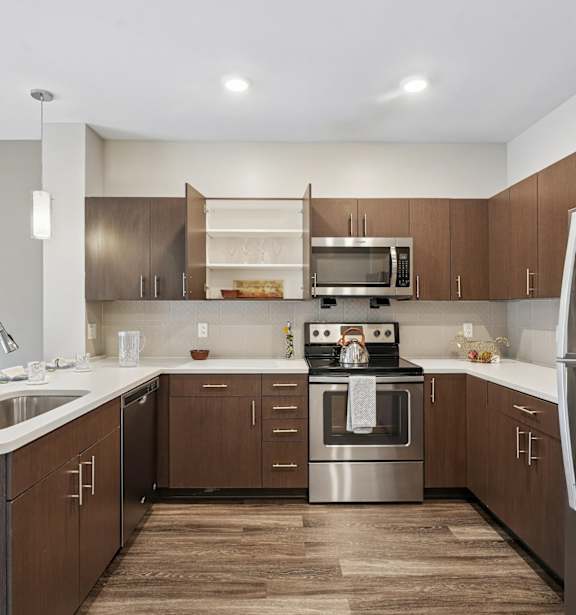 Modern Living Room at Cosmopolitan Apartments, Pittsburgh, PA 15237