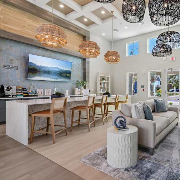 Lounge room at Velara Luxury Apartments, Ponte Vedra Beach, FL