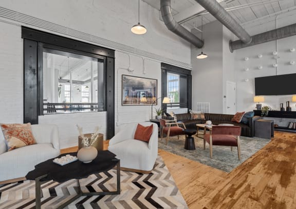 Designer Kitchen with Stainless Steel Appliances at Spinning Mill Lofts, Clayton, NC 27520