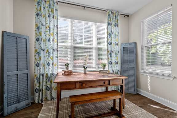 living room at The Arbors at East Village, Clayton, NC, 27527