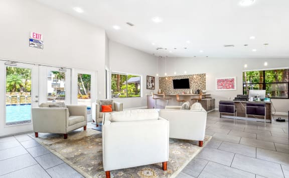 Living Room at Waterford Park Apartment Homes, LLC, Lauderhill, FL 33319