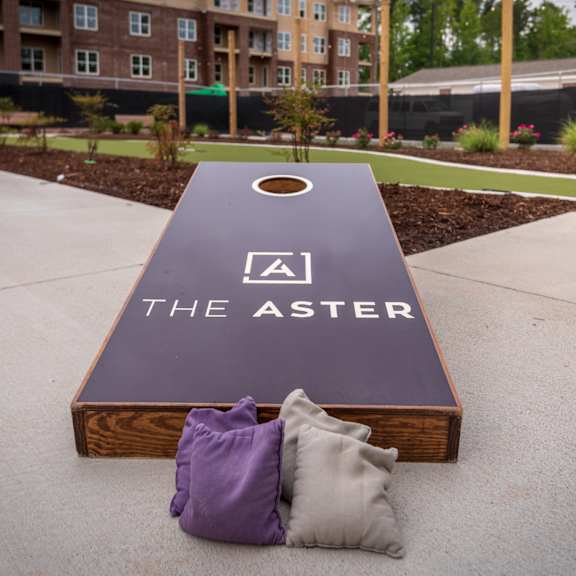 Cornhole Game at The Aster Cary, North Carolina, 27519