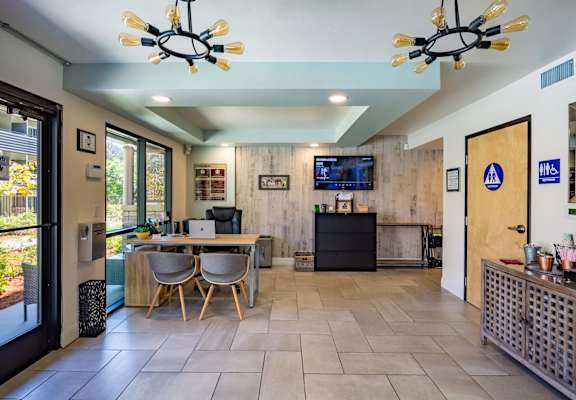 leasing office lounge