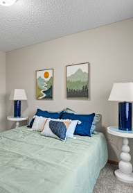 Modern Bedroom at Granite Peaks Apartments, Minnesota, 55429