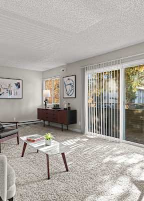 Model Apartment Living Room at Central Park East, Bellevue, 98007