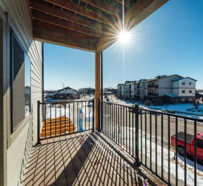Balcony at The Expo Apartments, Billings, Montana