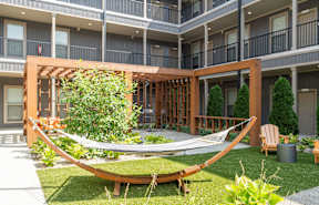Outdoor Lounge Area with Courtyard