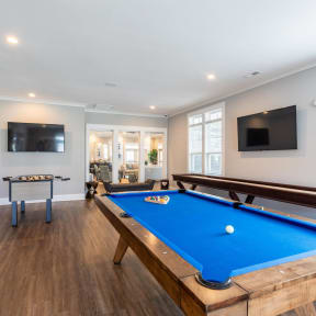 Billiards in Clubhouse at The Retreat at Sumter Apartments, Sumter, SC