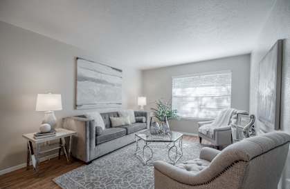 Spacious living area  at Garden Park, Irving, 75062