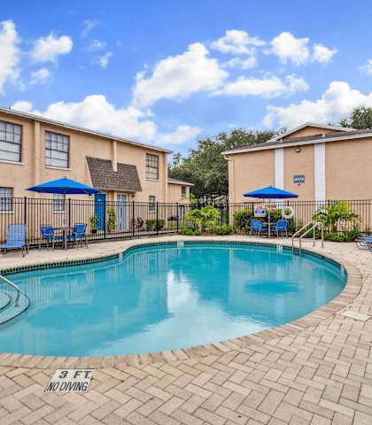 our apartments have a resort style swimming pool