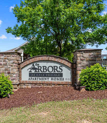 Property Signage at The Arbors at East Village, Clayton, NC, 27527